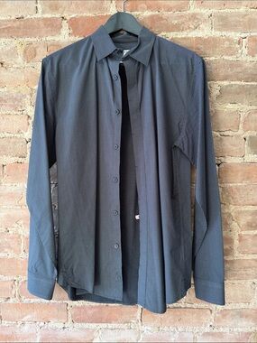 DKNY Men's Small Size Microdot Button-Up Shirt